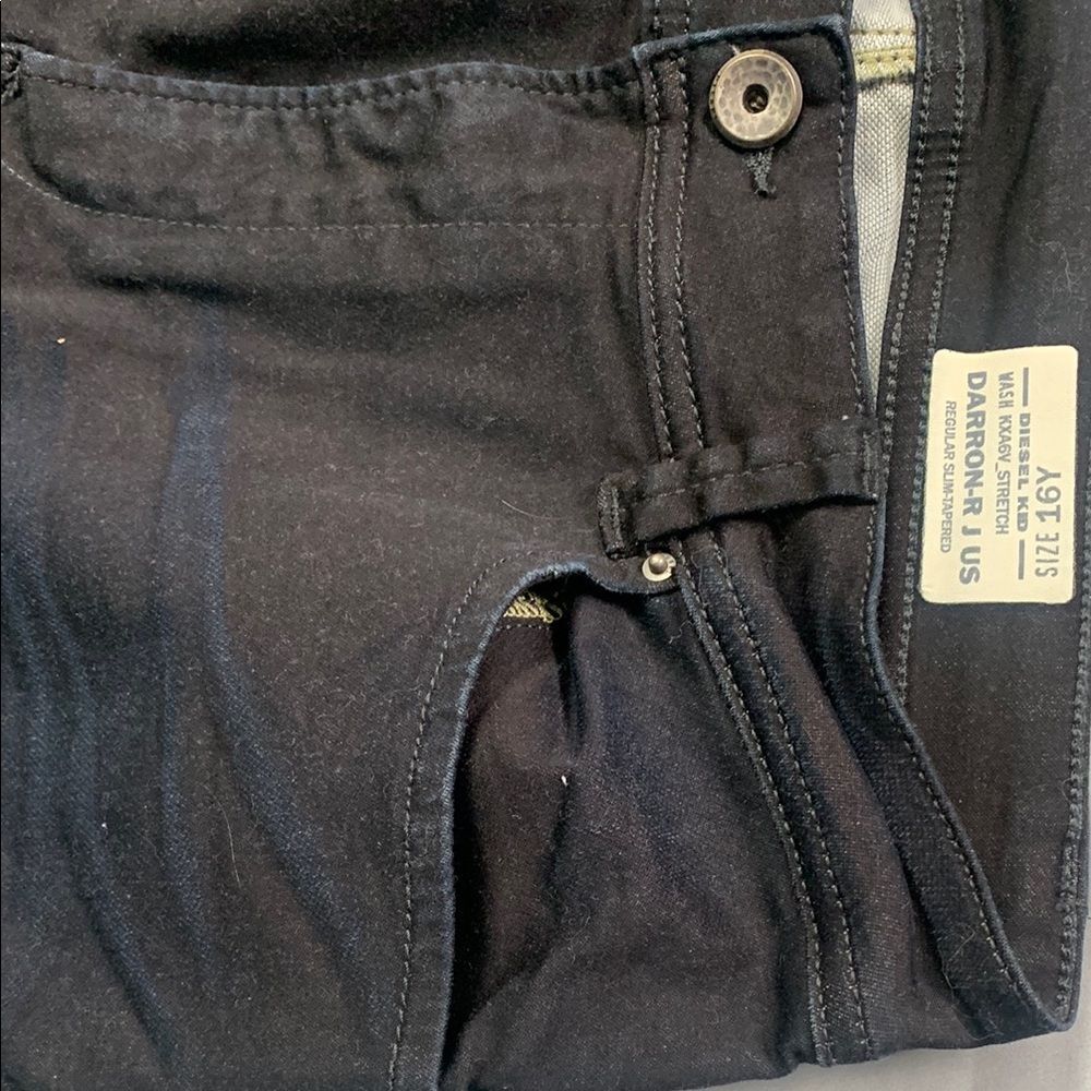DIESEL INDUSTRY | 16Y YOUTH KIDS | SLIM JEANS BLACK BLUE KXA6V DARRON R J US